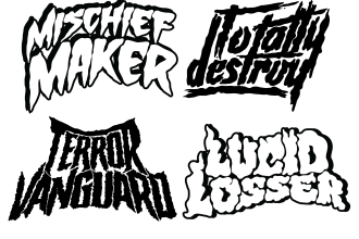 create hand drawn logo with my style typography