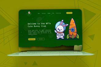 make nft website or landing page UI UX design