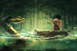 create minecraft illustration highresolution using your skin
