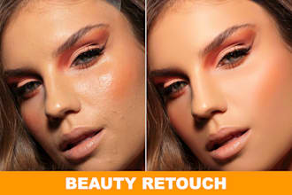 do high end beauty retouch and wedding photo editing