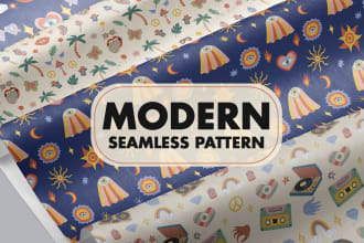 create modern vector seamless pattern