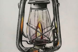draw handmade still objects sketch or object drawing