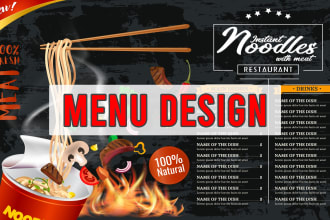 design restaurant menu, menu card and brochure design