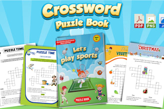 create custom crossword puzzle book for amazon KDP