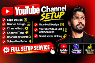 create and setup youtube channel