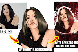 do photoshop vexel art for you