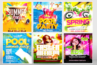 do cruise summer travel tour beach pool yacht motion party nightclub flyer