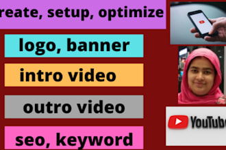 create and setup professional youtube channel
