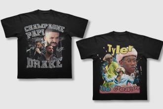 create design vintage bootleg tshirt