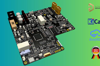 design schematic circuit pcb board with gerber and bom file