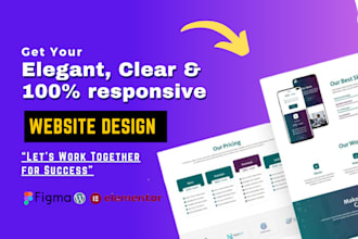 design an elegant business website with elementor