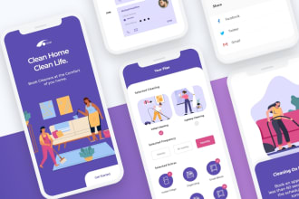 design android and ios mobile app UI UX design