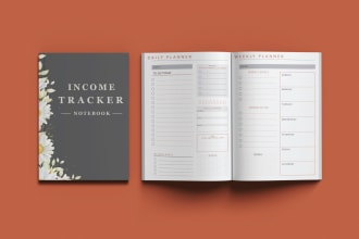 do printable planner, journal, workbook, and book layout design