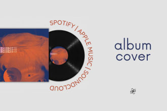 do an album cover page on your spotify, soundcloud, or itunes account