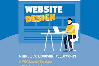 build a dynamic website with laravel and bootstrap
