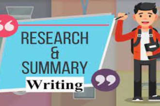 do book summary , chapter summary , article summary , report research