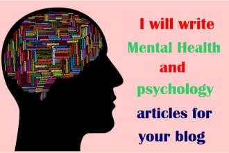 write mental health and psychology articles for your blog