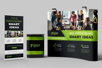 design professional backdrop or trade show banners