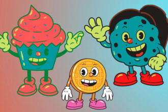 design cartoon characters and nft artworks