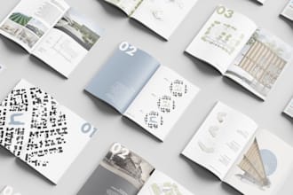 design a professional magazine or portfolio