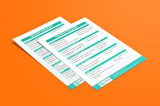 do checklist design, fillable pdf, price list and to do list