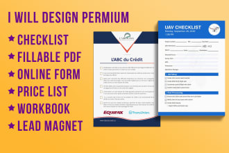 do checklist design, fillable pdf, price list and to do list