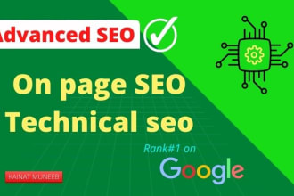 do technical on page SEO of wordpress yoast or wix website