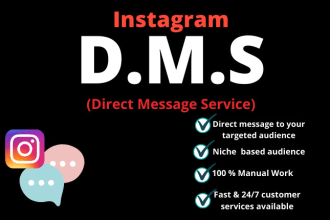 send instagram dms mass direct message service to audience