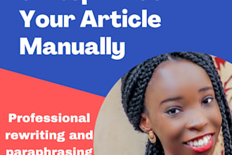 rewrite proofread or paraphrase your content