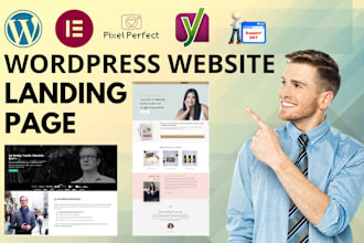 create wordpress elementor pro landing page with fix issues