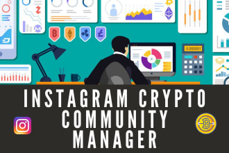 be instagram community manager for any crypto or nft project
