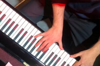 record or compose piano, keys, synth parts for your song
