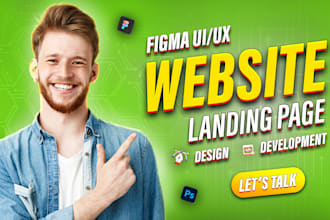 create modern landing page on react or wordpress