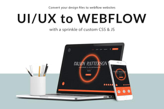 develop a responsive webflow website from your design file
