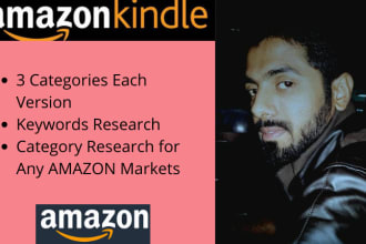 do extensive amazon kindle keyword and category research for your KDP books