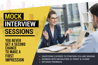 help you ace your job interviews through mock interviews