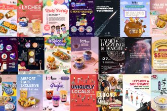 design fun trendy graphic posters flyers