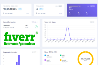 install token presale management dashboard