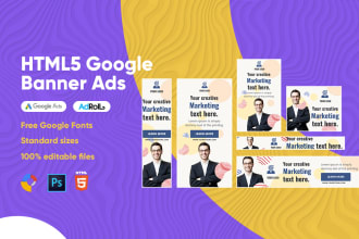 design attractive animated HTML5 banner ads