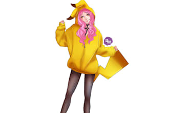 draw anime girl for you