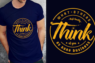 create an awesome custom t shirt logo design for you