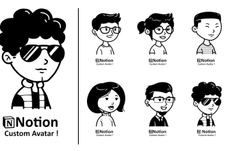 create custom notion avatar cartoon style
