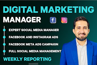 be your social media and digital marketing manager to manage meta ads campaigns