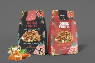 do custom food packaging design and label design