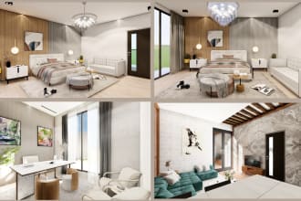 do architecture 3d modeling, interior design, and realistic rendering
