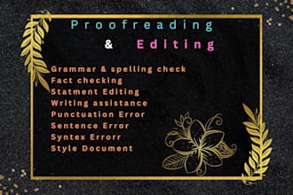 proofread, refine, and edit articles, stories, and novels