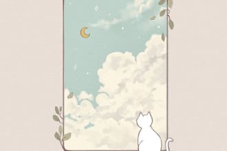 draw warm aesthetic lofi illustration