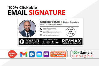 create clickable html email signature for outlook, gmail, mac