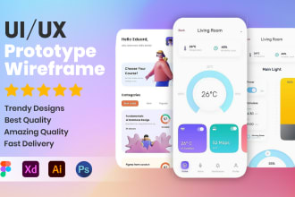 do stunning UI design ,UX design, UI UX design, ios design