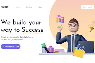 high converting landing page design responsive SEO optimized visually stunning